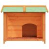 Dog Kennel Brown 37.8"x34.3"x31.7" Solid Wood Pine