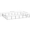 Dog Kennel Black 322.9 ft² Steel