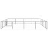 Dog Kennel Silver 215.3 ft² Steel