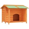 Dog Kennel Brown 37.8"x34.3"x31.7" Solid Wood Pine