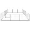 Dog Kennel Silver 290.6 ft² Steel