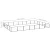 Dog Kennel Black 376.7 ft² Steel