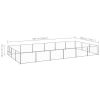 Dog Kennel Silver 193.8 ft² Steel