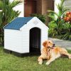 Dog House Made of Plastic with Ventilation System and Fastening Device