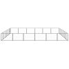 Dog Kennel Black 387.5 ft² Steel