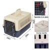 Portable Pet Box Cat & Dog Carrier Cage with Chrome Door