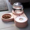 Large Pet Feeder Automatic Drinking Fountain and Food Bowl Pet Water Dispenser with Mouth Separator